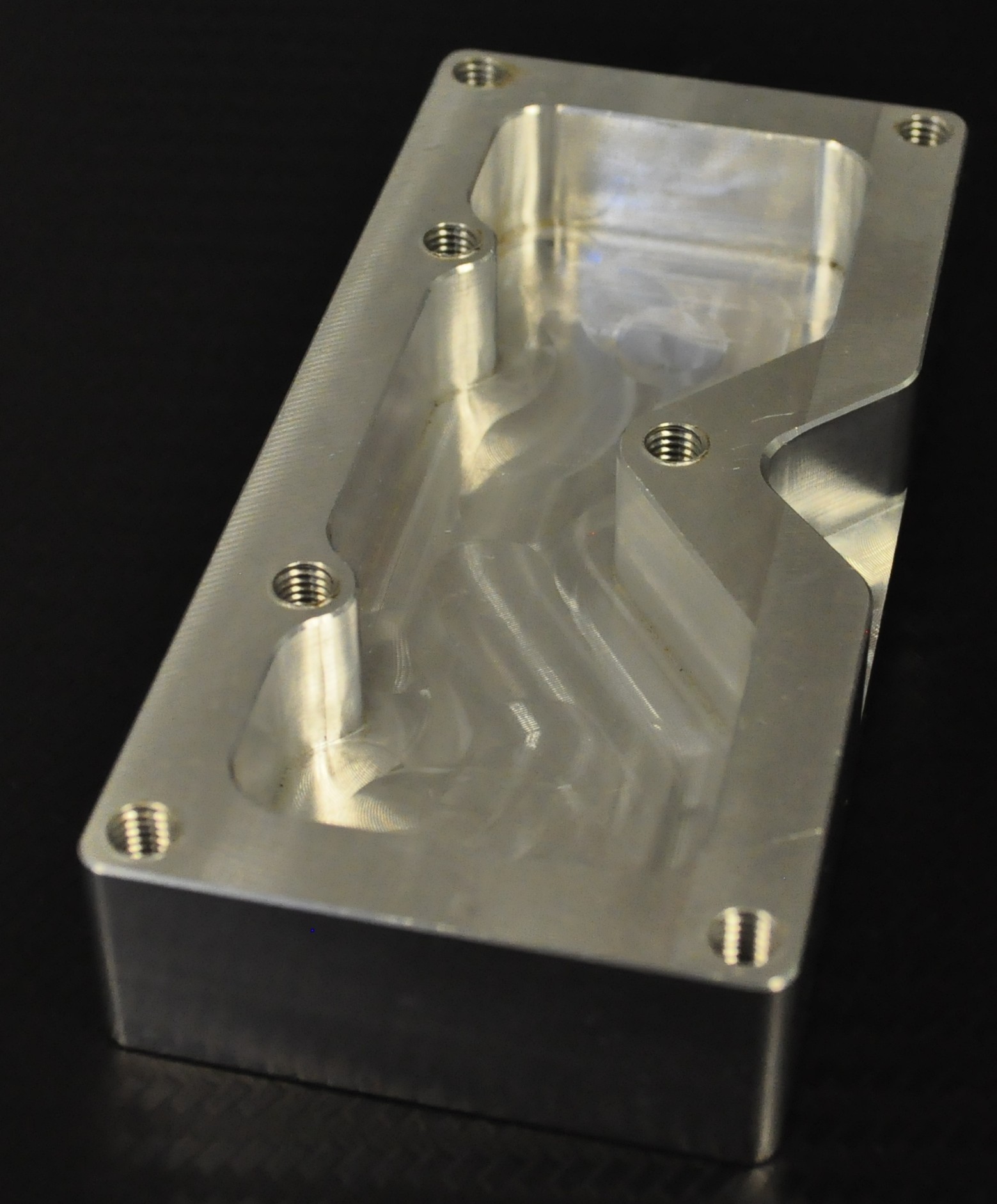 CNC machined aluminum part detail BD Manufacturing Northeast Florida